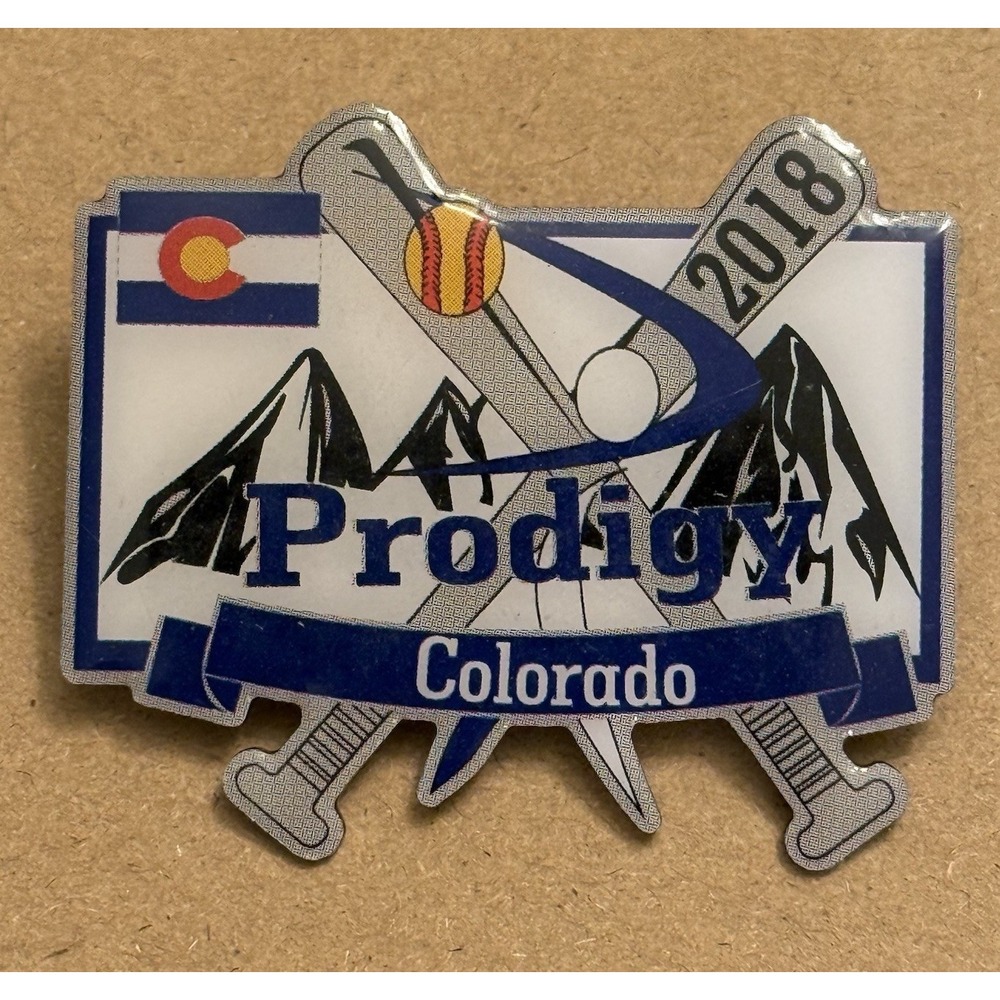 Prodigy Colorado 2018 Softball Memorabilia Girl Women Lapel Trading Pin